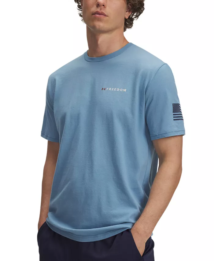Мужская футболка с коротким рукавом Freedom Banner с принтом Under Armour, синий
Мужская футболка с коротким рукавом Freedom Banner с принтом Under Armour, синий