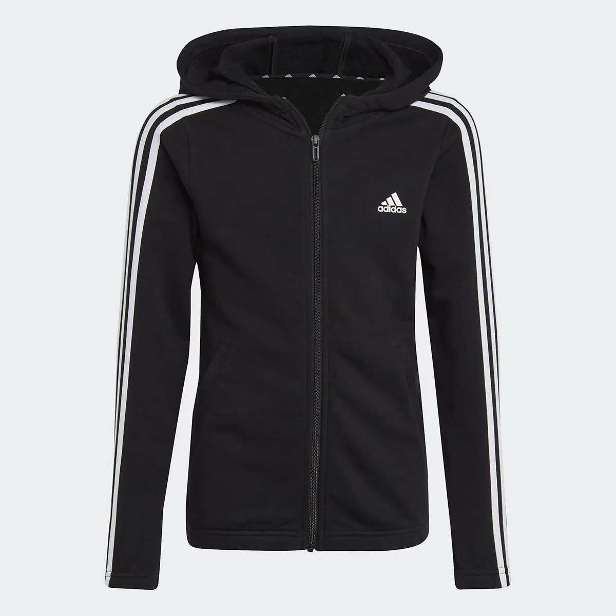 Детская куртка Essentials 3 полоски Adidas, черный/белый
Детская куртка Essentials 3 полоски Adidas, черный/белый