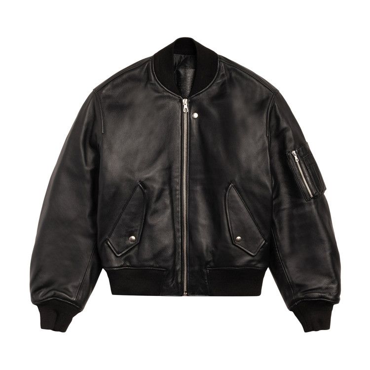 Куртка Stussy Leather Built Bomber 'Black'
Куртка Stussy Leather Built Bomber 'Black'
