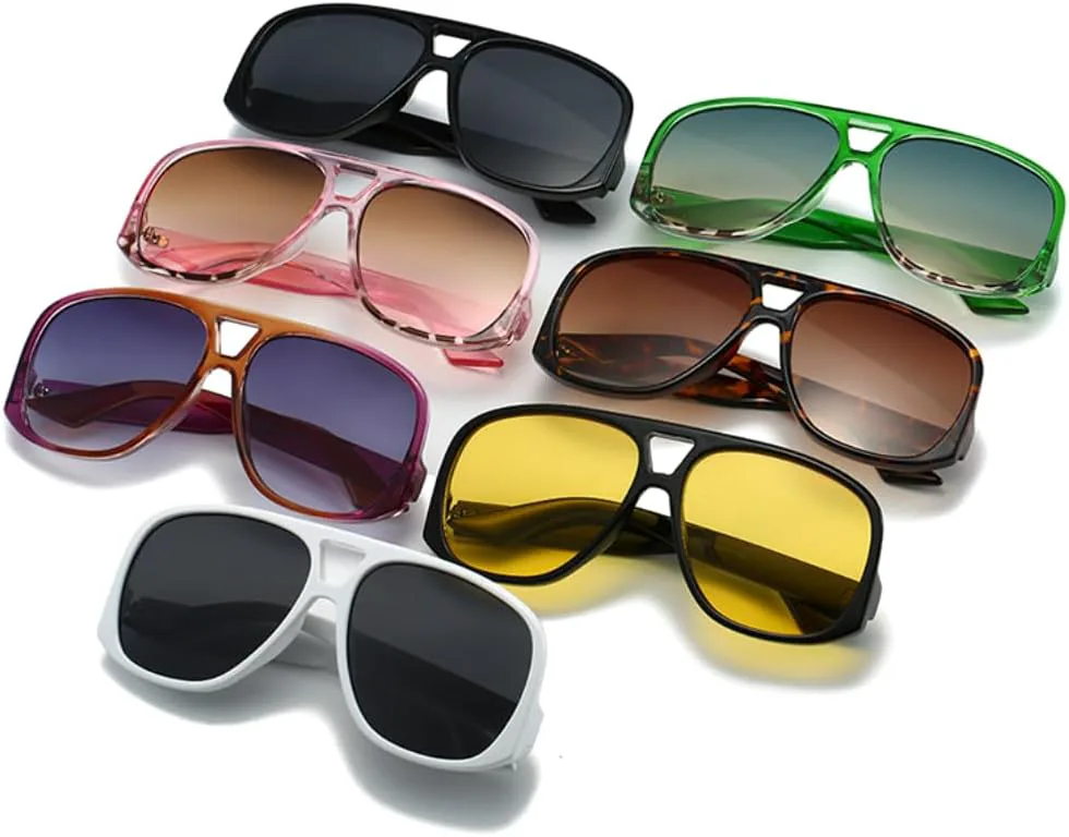 Женские солнцезащитные очки большого размера с двойной перемычкой, модные градиентные очки UV400, мужские модные очки зеленого и розового цвета UUPTTPL, Black Yellow
Женские солнцезащитные очки большого размера с двойной перемычкой, модные градиентные очки UV400, мужские модные очки зеленого и розового цвета UUPTTPL, Black Yellow