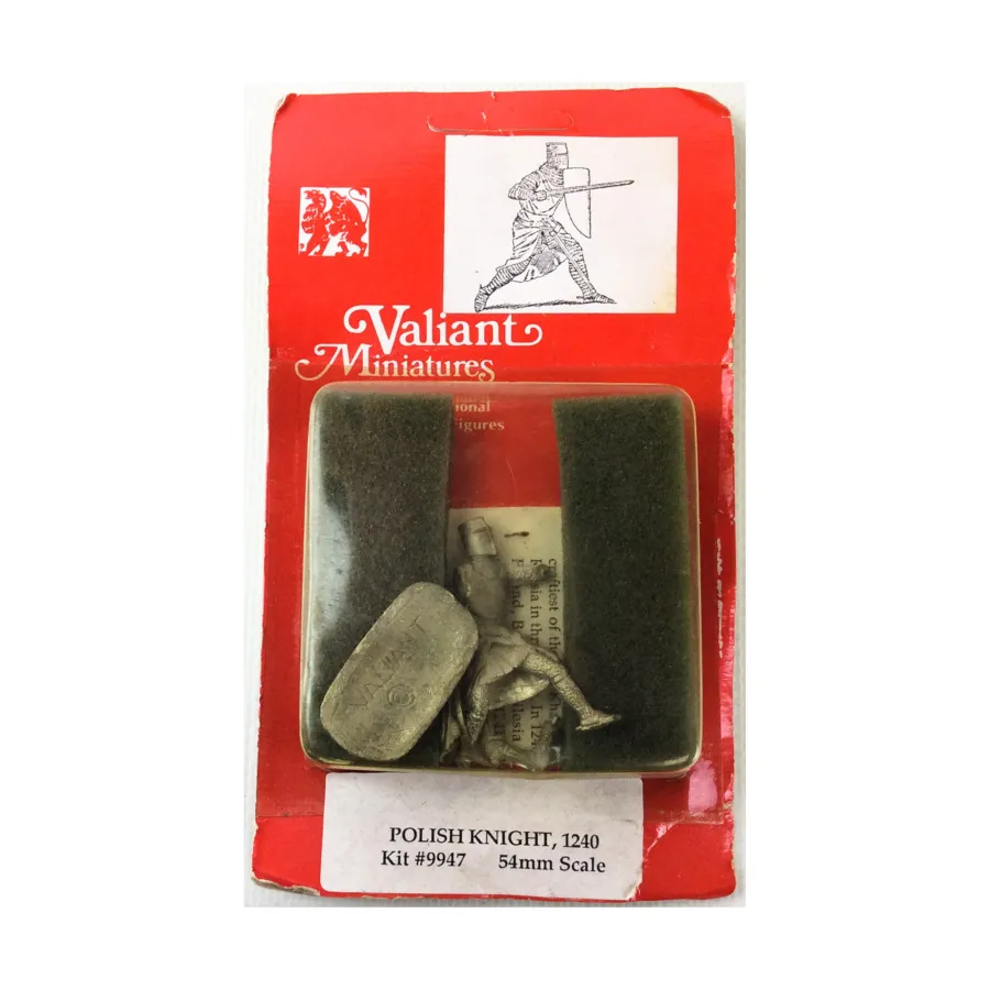 Польский рыцарь 1240 г., Historical Miniatures (54mm) (Valiant Miniatures)
Польский рыцарь 1240 г., Historical Miniatures (54mm) (Valiant Miniatures)