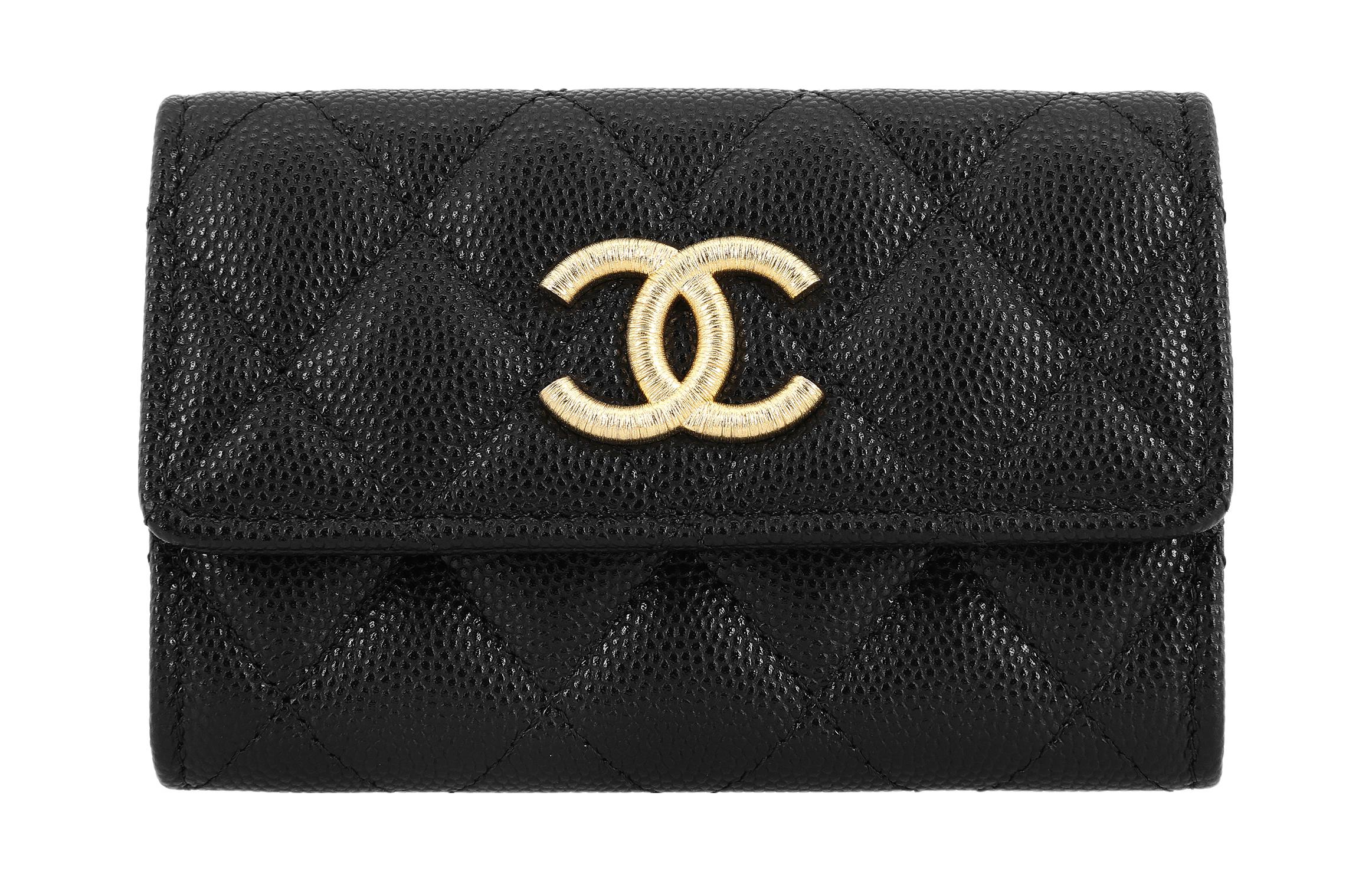 CHANEL Кардхолдер из телячьей кожи Caviar для женщин, черный
CHANEL Кардхолдер из телячьей кожи Caviar для женщин, черный