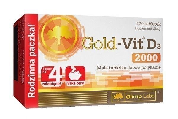 Витамин Д3 в таблетках Olimp Gold-Vit D3 2000, 120 шт 
Витамин Д3 в таблетках Olimp Gold-Vit D3 2000, 120 шт