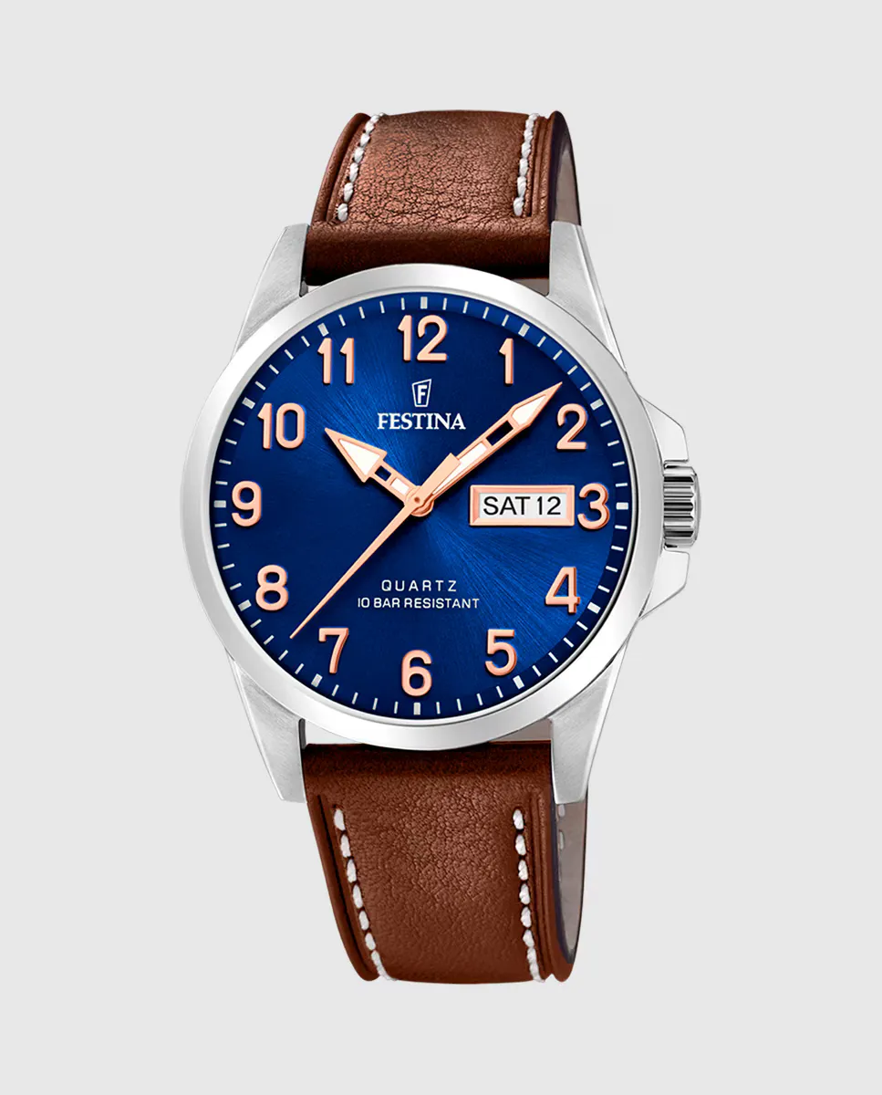 Мужские часы F20358/B Acero Classico из коричневой кожи Festina, коричневый
Мужские часы F20358/B Acero Classico из коричневой кожи Festina, коричневый