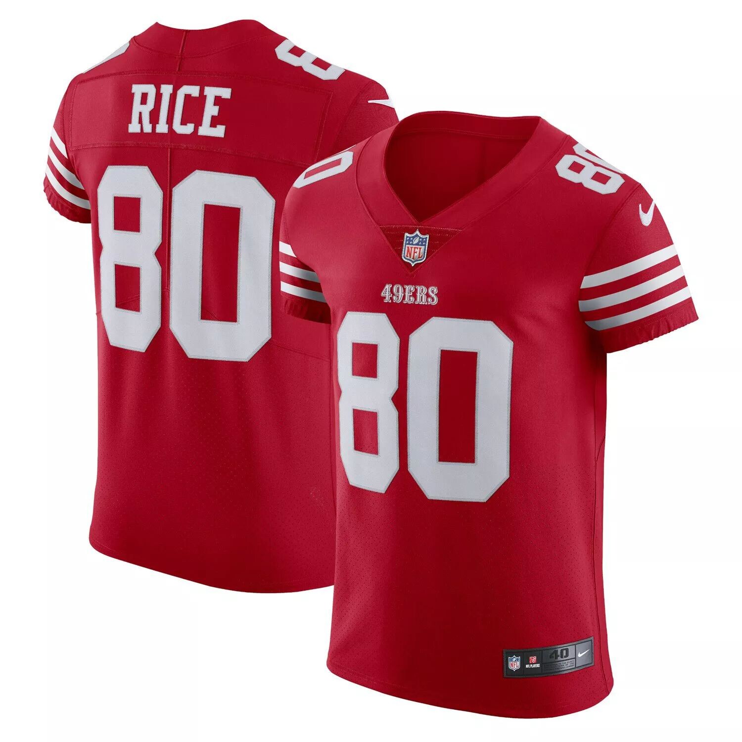 Мужская майка для пенсионеров Jerry Rice Scarlet San Francisco 49ers Vapor Elite Nike
Мужская майка для пенсионеров Jerry Rice Scarlet San Francisco 49ers Vapor Elite Nike