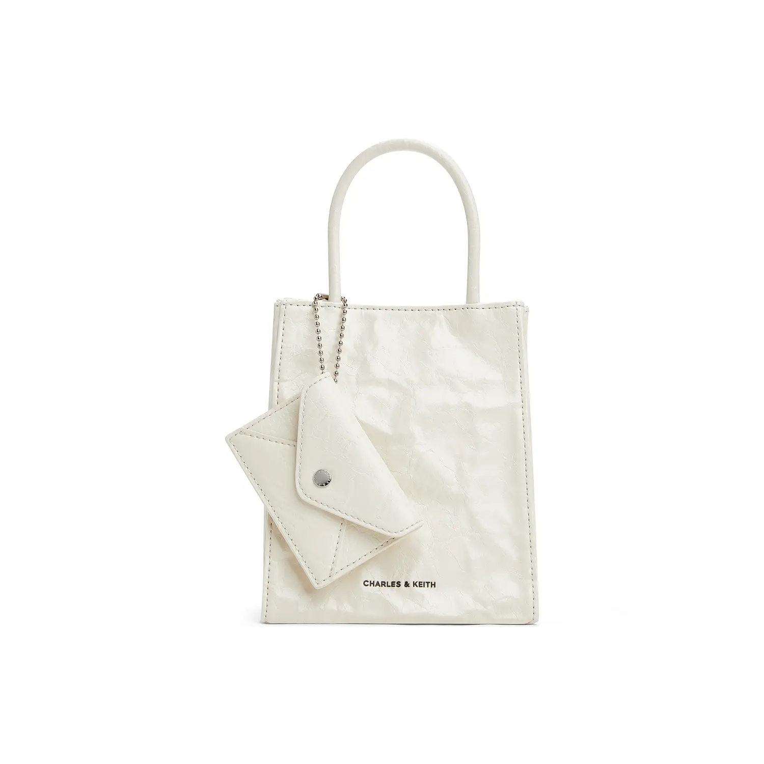 CHARLES&KEITH Бумажная сумка через плечо, Cream Milk White
CHARLES&KEITH Бумажная сумка через плечо, Cream Milk White