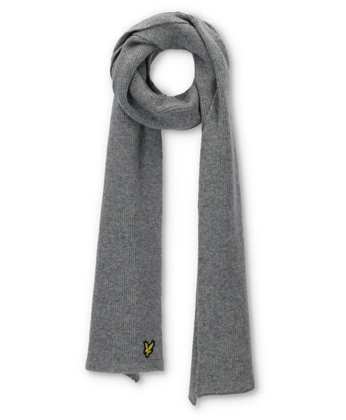 Шарф в рубчик со сборками Lyle & Scott, серый
Шарф в рубчик со сборками Lyle & Scott, серый