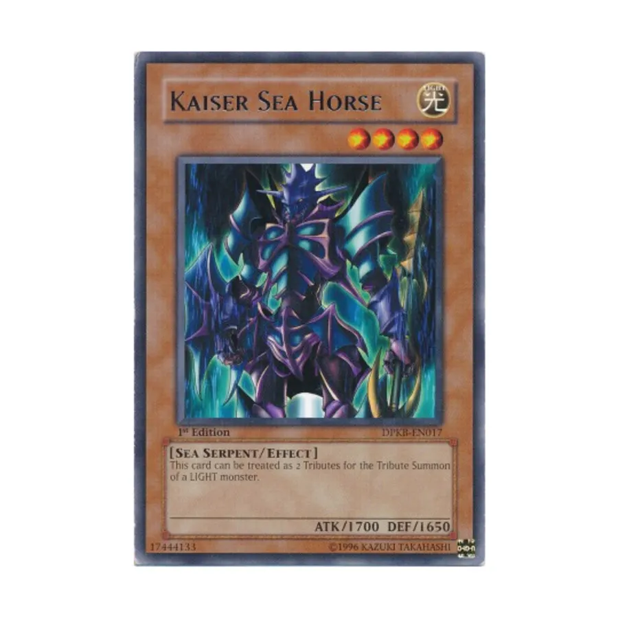 CCG Кайзерский морской конек (редкий), Yu-Gi-Oh - Duelist Pack - Kaiba - Singles
CCG Кайзерский морской конек (редкий), Yu-Gi-Oh - Duelist Pack - Kaiba - Singles