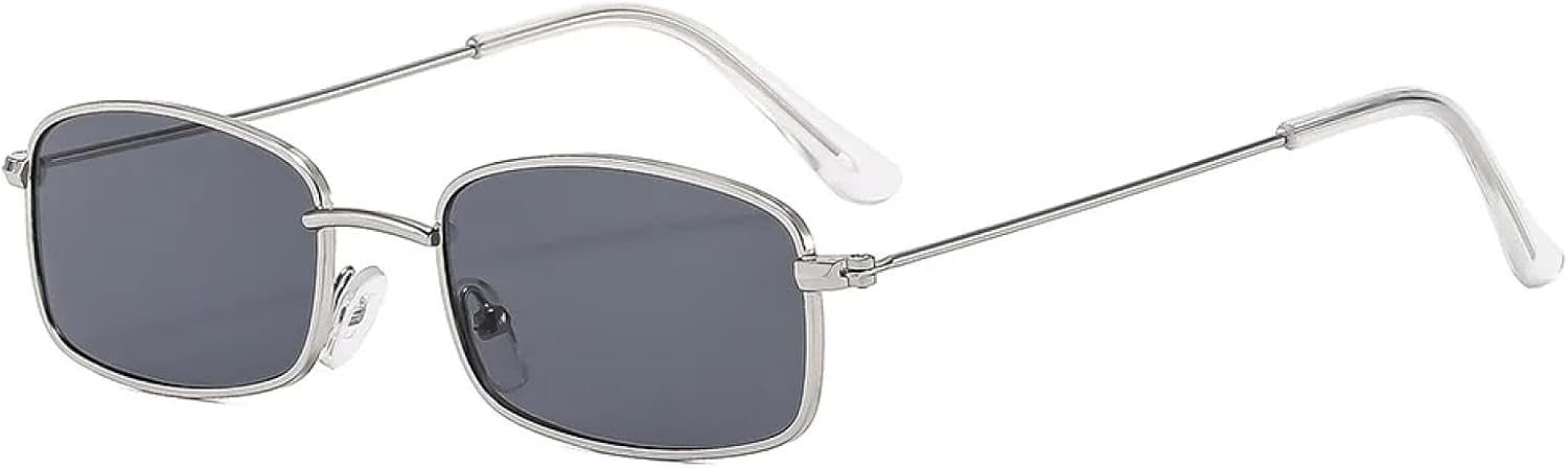 Солнцезащитные очки с защитой UV400 | Маленькая металлическая оправа, цветные линзы | Для женщин и мужчин, для занятий спортом на открытом воздухе и вождения DSVIGF, Silver Black
Солнцезащитные очки с защитой UV400 | Маленькая металлическая оправа, цветные линзы | Для женщин и мужчин, для занятий спортом на открытом воздухе и вождения DSVIGF, Silver Black