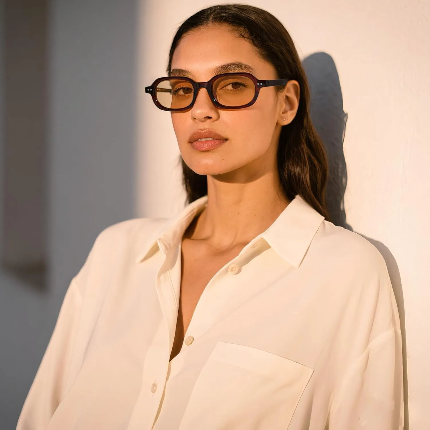 Солнцезащитные очки Hycredi Retro прямоугольной формы для женщин - модные маленькие квадратные солнцезащитные очки в стиле 90-х, узкие линзы, Black/Light Brown
Солнцезащитные очки Hycredi Retro прямоугольной формы для женщин - модные маленькие квадратные солнцезащитные очки в стиле 90-х, узкие линзы, Black/Light Brown