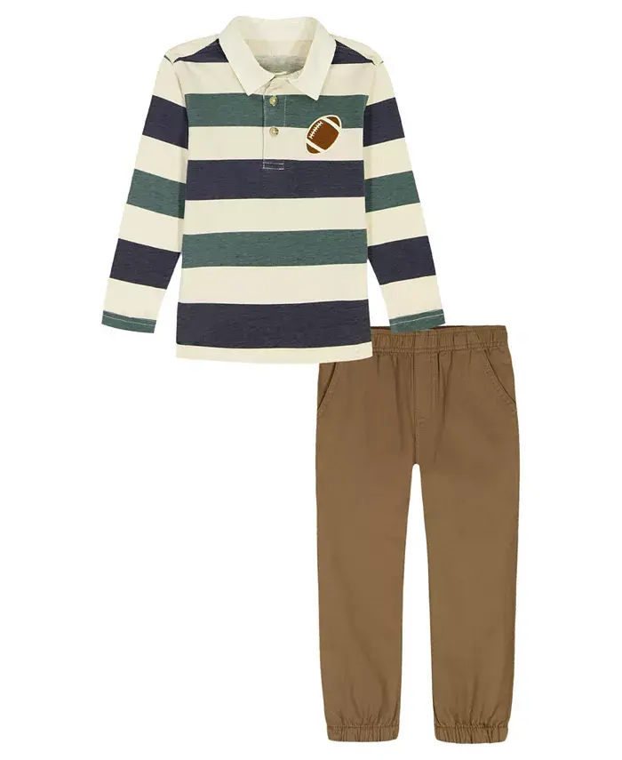 Мальчики 2T-7 комплект из 2 предметов: футболка Rugby и джоггеры Kids Headquarters, мультиколор
Мальчики 2T-7 комплект из 2 предметов: футболка Rugby и джоггеры Kids Headquarters, мультиколор