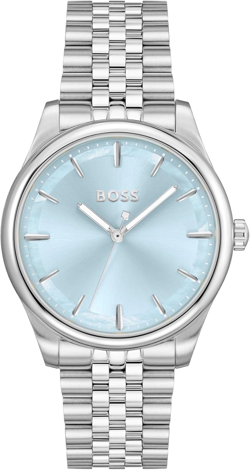 Наручные часы BOSS Graceful Women's 3H Quartz, корпус из нержавеющей стали, водонепроницаемость 3ATM/30м, 36мм, Silver-Blue
Наручные часы BOSS Graceful Women's 3H Quartz, корпус из нержавеющей стали, водонепроницаемость 3ATM/30м, 36мм, Silver-Blue