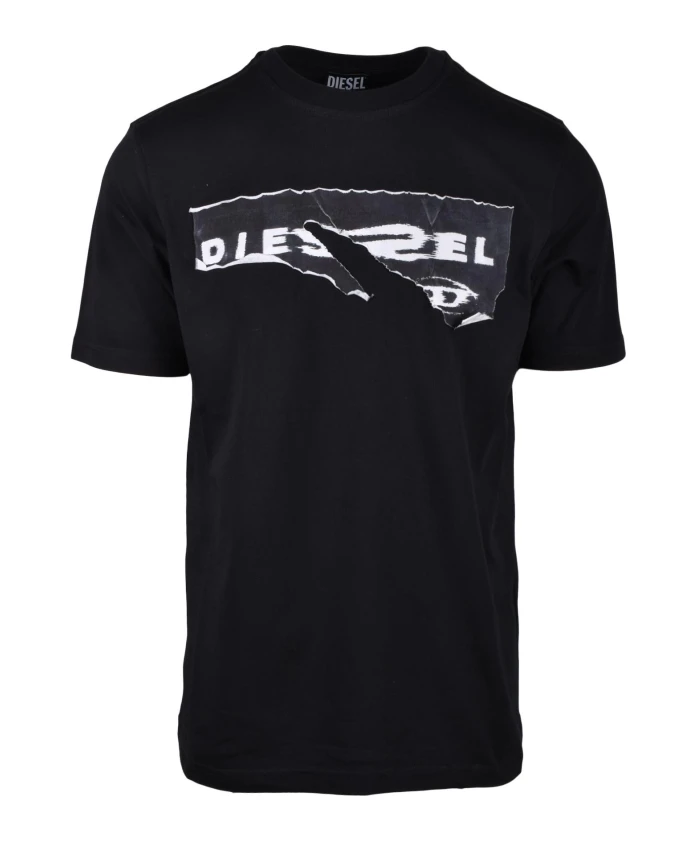 Хлопковая футболка Diesel, черный
Хлопковая футболка Diesel, черный
