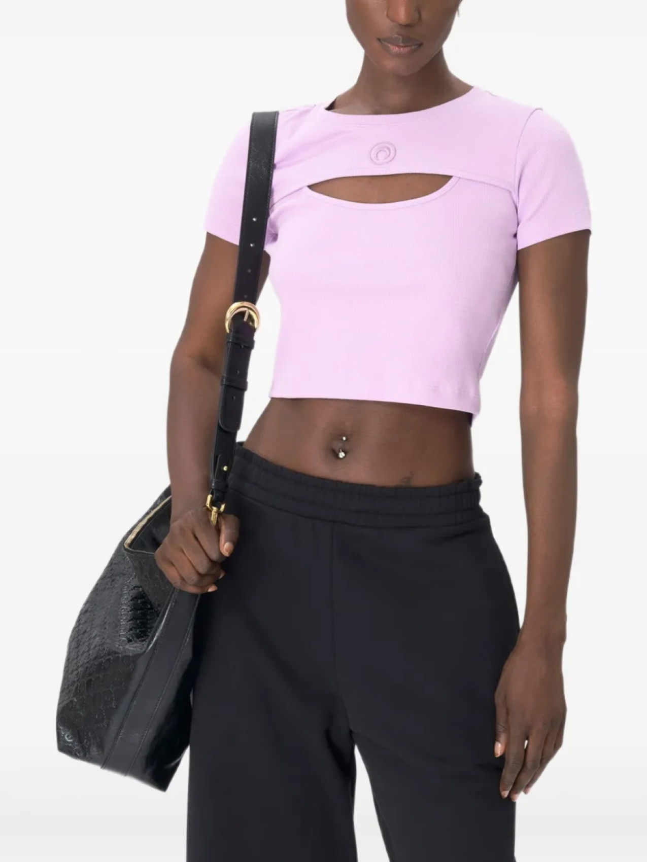 Футболка из джерси с вырезами Marine Serre, розовый
Футболка из джерси с вырезами Marine Serre, розовый