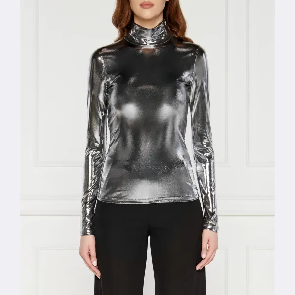 Трикотажная водолазка приталенного кроя Patrizia Pepe, серебряный
Трикотажная водолазка приталенного кроя Patrizia Pepe, серебряный