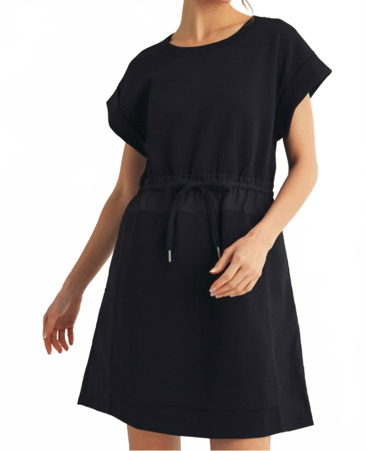 Женское трикотажное платье с завязками на талии, черное Jodifl, черный
Женское трикотажное платье с завязками на талии, черное Jodifl, черный