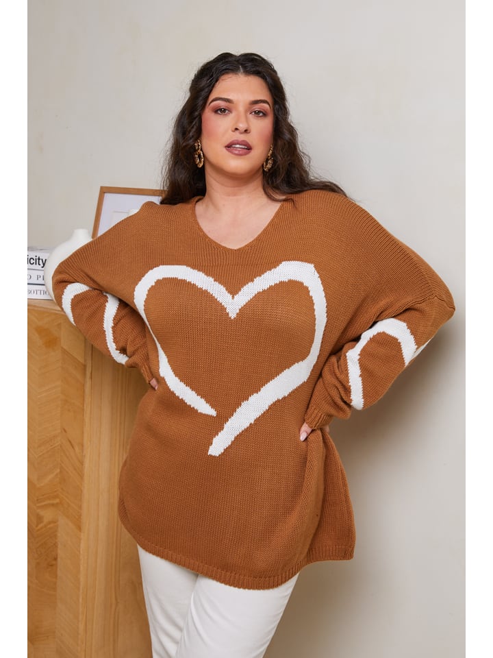 Пуловер Curvy Lady, светло-коричневый
Пуловер Curvy Lady, светло-коричневый