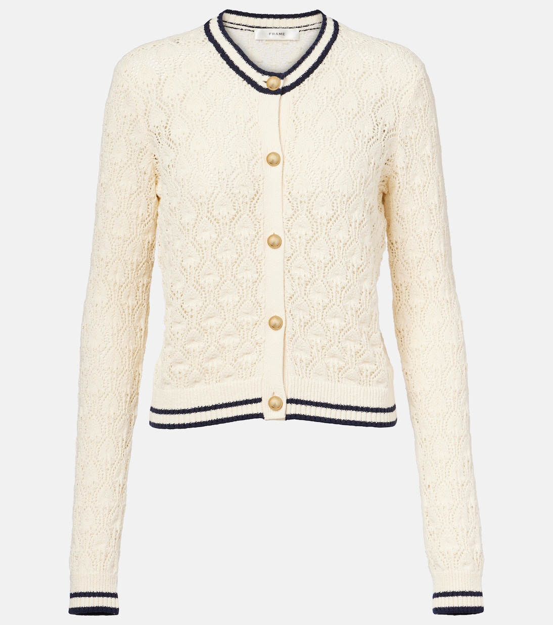 Кардиган новичка с открытой вязкой Frame, Cream Multi
Кардиган новичка с открытой вязкой Frame, Cream Multi