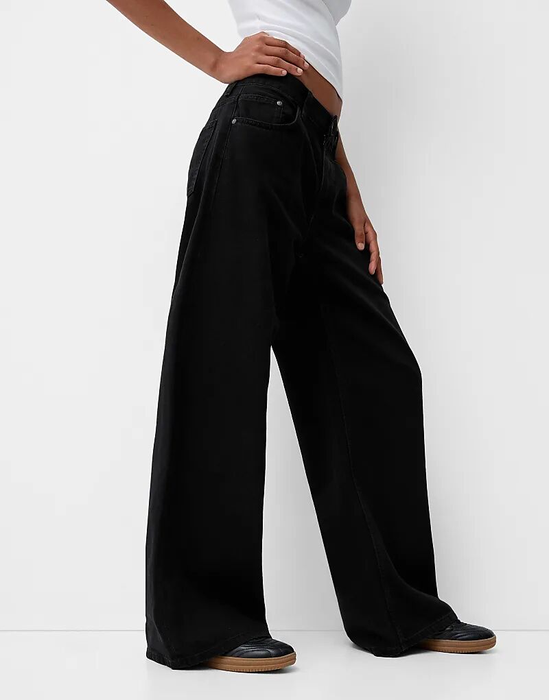 Джинсы Bershka Wide Leg Black
Джинсы Bershka Wide Leg Black