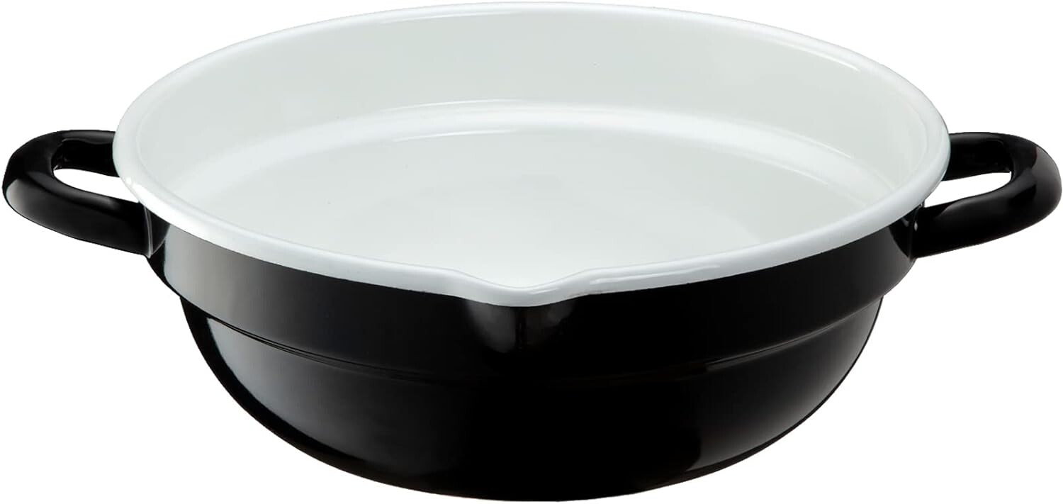 HT-24BW Кастрюля для темпуры, эмаль, совместима с индукционной индукцией, 9,4 дюйма (24 см), черный, белый Takagi Metal
HT-24BW Кастрюля для темпуры, эмаль, совместима с индукционной индукцией, 9,4 дюйма (24 см), черный, белый Takagi Metal