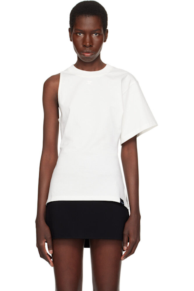 Белая футболка с одним рукавом Scuba Courrèges
Белая футболка с одним рукавом Scuba Courrèges