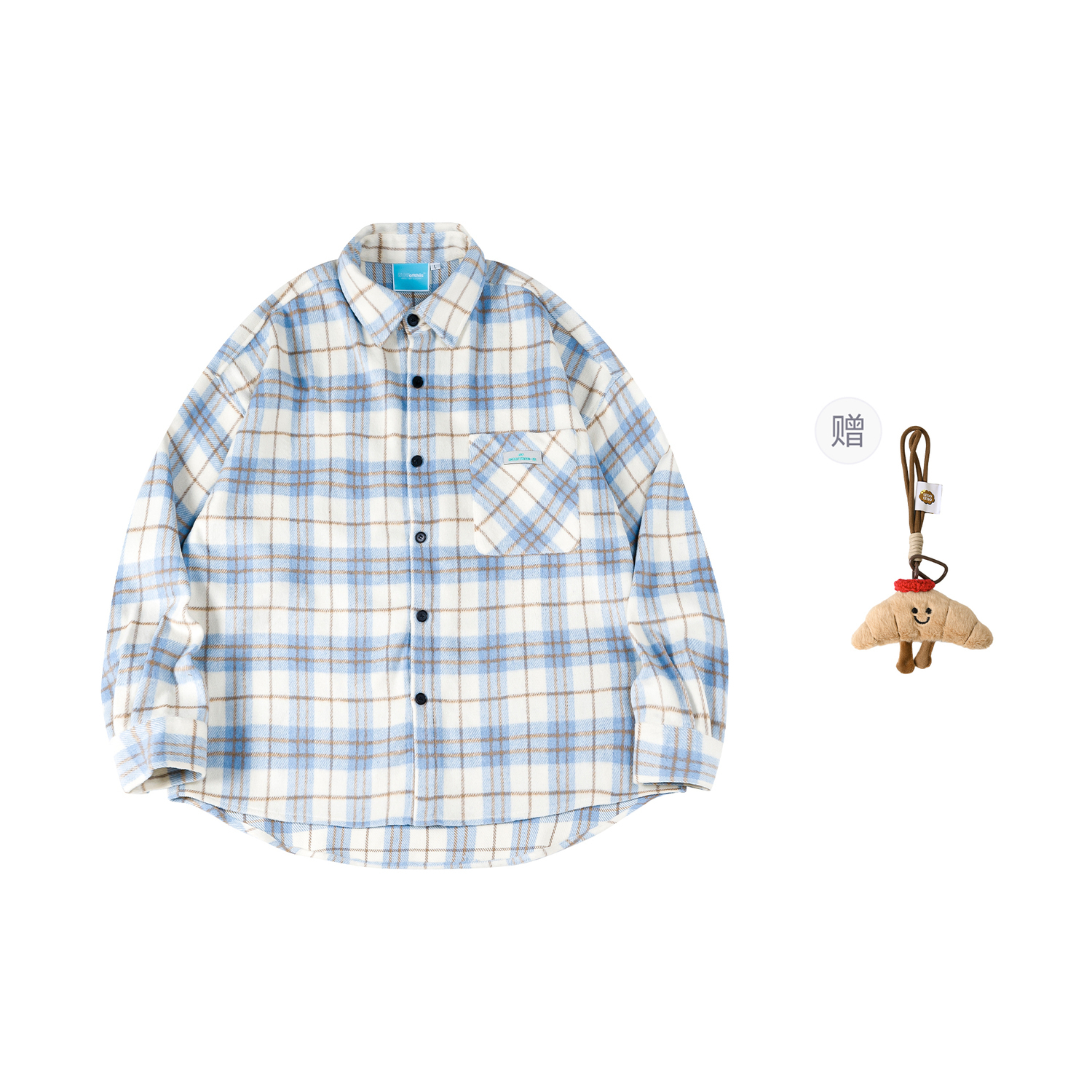 Рубашка унисекс с отворотом, средней длины Umoumo, синий (with horn charm)
Рубашка унисекс с отворотом, средней длины Umoumo, синий (with horn charm)