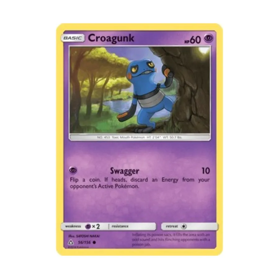 CCG Кроаганк (К) #56, Pokemon - Sun & Moon - Ultra Prism - Singles
CCG Кроаганк (К) #56, Pokemon - Sun & Moon - Ultra Prism - Singles