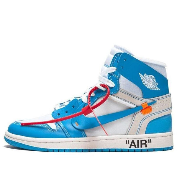 Кроссовки 1 x Off White Retro High OG Air Jordan, белый 
Кроссовки 1 x Off White Retro High OG Air Jordan, белый