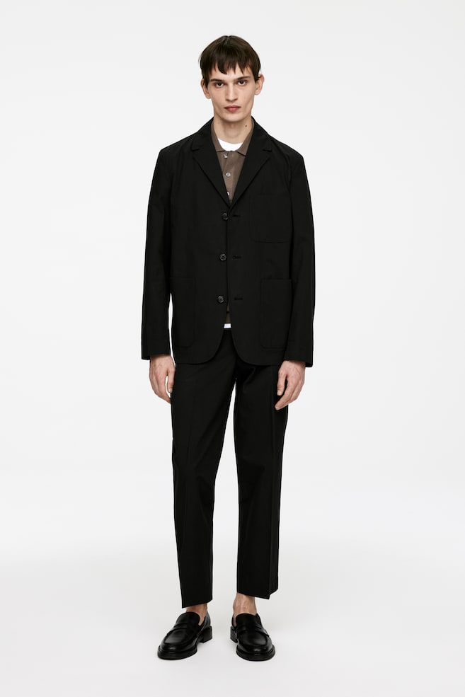 Хлопковый блейзер Arket, черный
Хлопковый блейзер Arket, черный