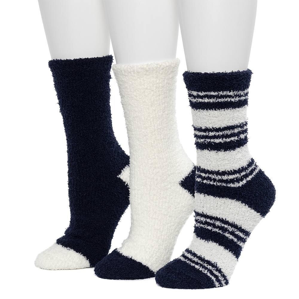 Женские комплекты из 3 уютных носков в массивную полоску Cuddl Duds, цвет Peacoat
Женские комплекты из 3 уютных носков в массивную полоску Cuddl Duds, цвет Peacoat