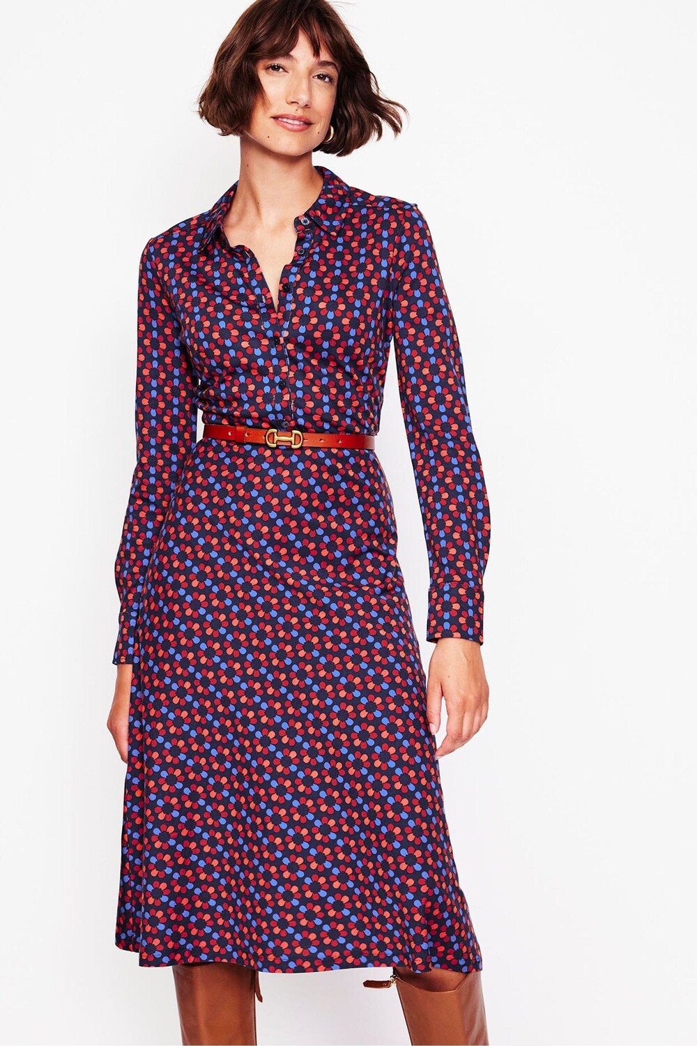 Платье рубашка миди из джерси Laura Boden, розовый
Платье рубашка миди из джерси Laura Boden, розовый