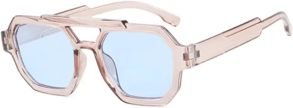 Солнцезащитные очки с защитой от УФ-излучения UV400 | Двойные перемычки, чайный синий | Линзы конфетных цветов для занятий спортом на открытом воздухе и вождения DSVIGF, Champagne Light Blue
Солнцезащитные очки с защитой от УФ-излучения UV400 | Двойные перемычки, чайный синий | Линзы конфетных цветов для занятий спортом на открытом воздухе и вождения DSVIGF, Champagne Light Blue