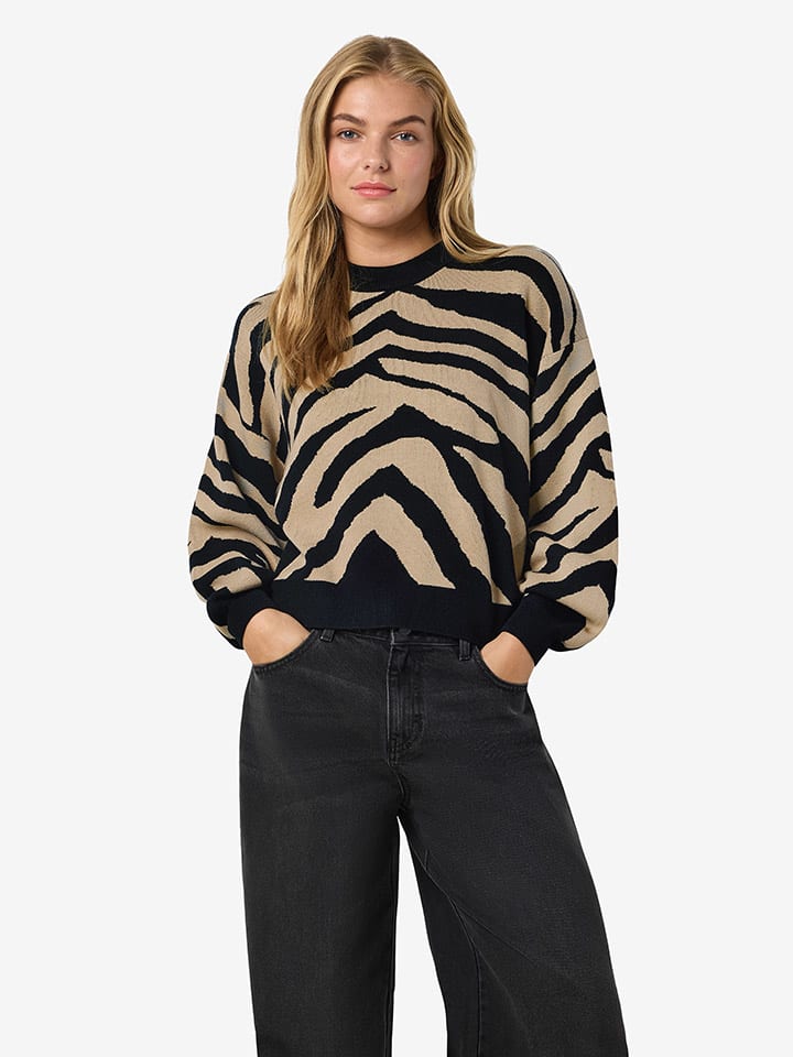 Noisy may Свитер бежево-черного цвета
Noisy may Свитер бежево-черного цвета