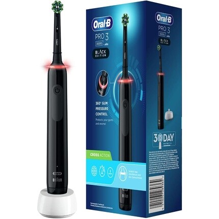 Электрическая зубная щетка Oral-B PRO 3 3000 CrossAction с 3 режимами чистки и визуальным контролем давления на 360° для ухода за зубами - черная
Электрическая зубная щетка Oral-B PRO 3 3000 CrossAction с 3 режимами чистки и визуальным контролем давления на 360° для ухода за зубами - черная