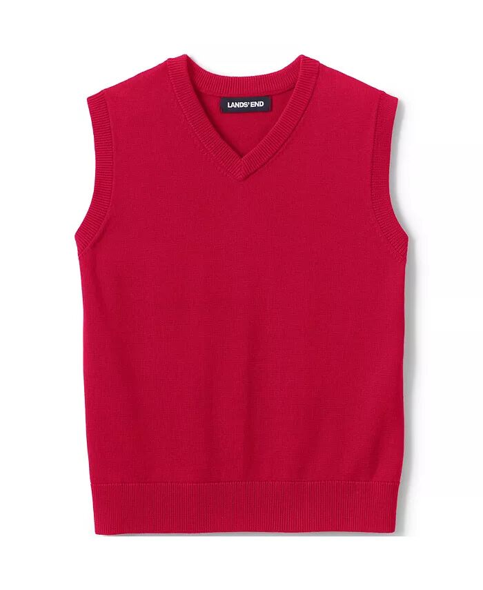 Школьная форма для девочек из хлопка и модала, тонкий свитер, жилет Lands' End, красный
Школьная форма для девочек из хлопка и модала, тонкий свитер, жилет Lands' End, красный