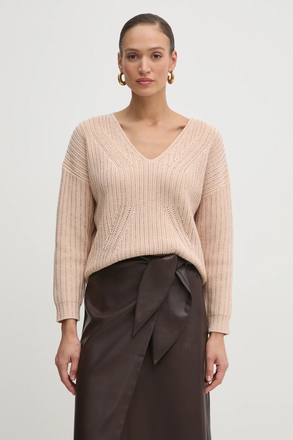 Хлопковый свитер Guess, бежевый
Хлопковый свитер Guess, бежевый