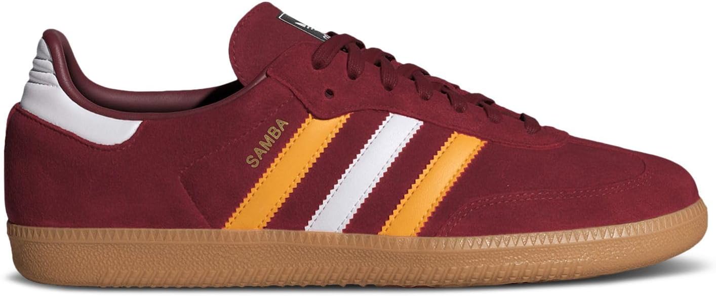 Мужские кроссовки Adidas Samba, желтый/бордовый/карамельный
Мужские кроссовки Adidas Samba, желтый/бордовый/карамельный