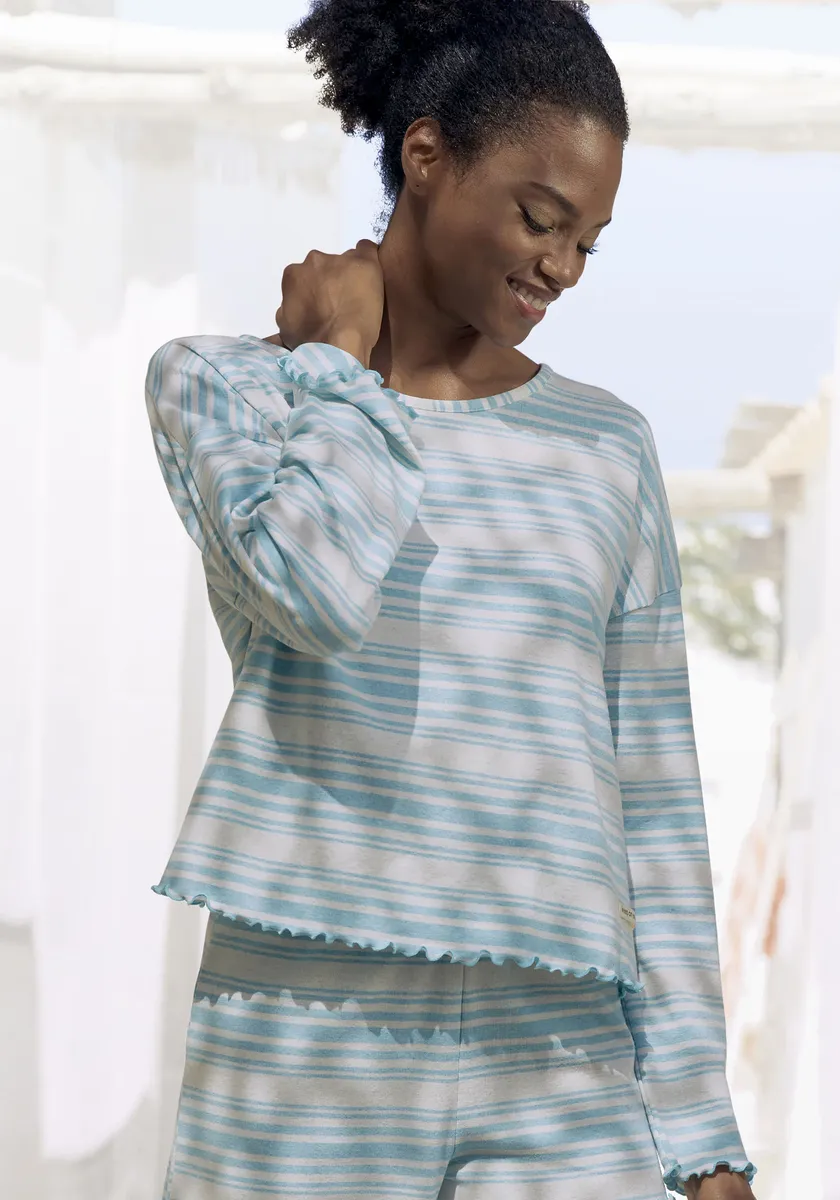 Пижамный топ S.Oliver с деталями Babylock, цвет Türkis Gestreift
Пижамный топ S.Oliver с деталями Babylock, цвет Türkis Gestreift