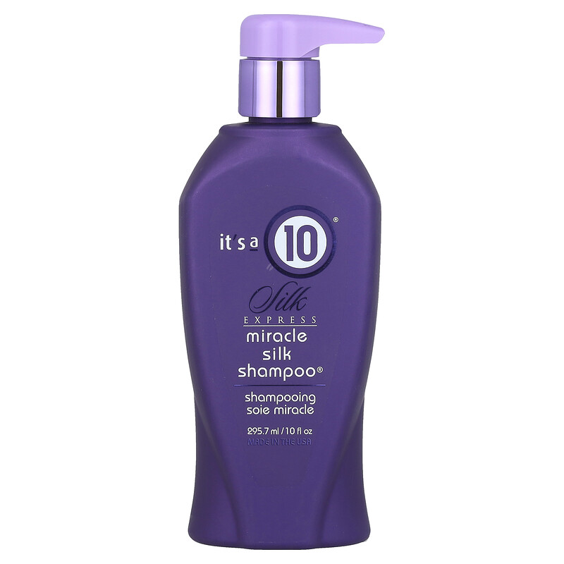 It's a 10, Silk Express, Miracle Silk Shampoo, 295,7 мл (10 жидк. унц.) 
It's a 10, Silk Express, Miracle Silk Shampoo, 295,7 мл (10 жидк. унц.)
