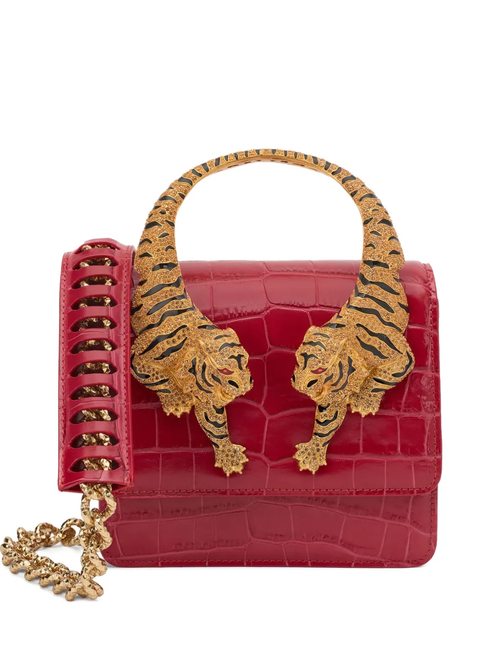 Сумка-тоут среднего размера с изображением тигра Roar Roberto Cavalli, красный
Сумка-тоут среднего размера с изображением тигра Roar Roberto Cavalli, красный