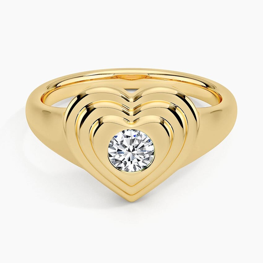Кольцо-Печатка с бриллиантом в форме сердца Brilliant Earth
Кольцо-Печатка с бриллиантом в форме сердца Brilliant Earth
