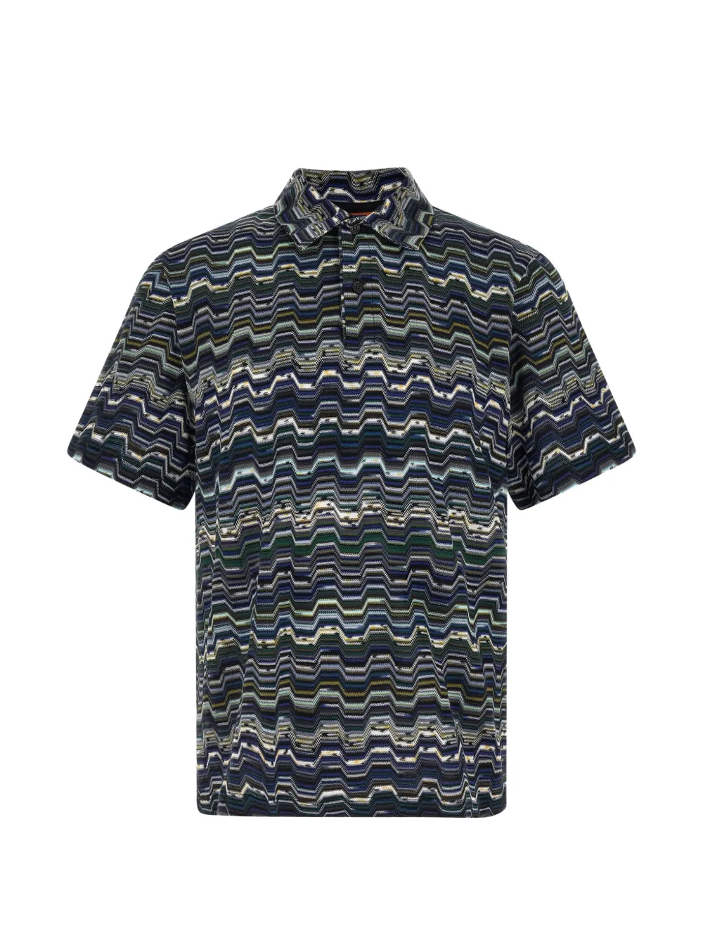 Поло с зигзагообразным узором Missoni, синий
Поло с зигзагообразным узором Missoni, синий