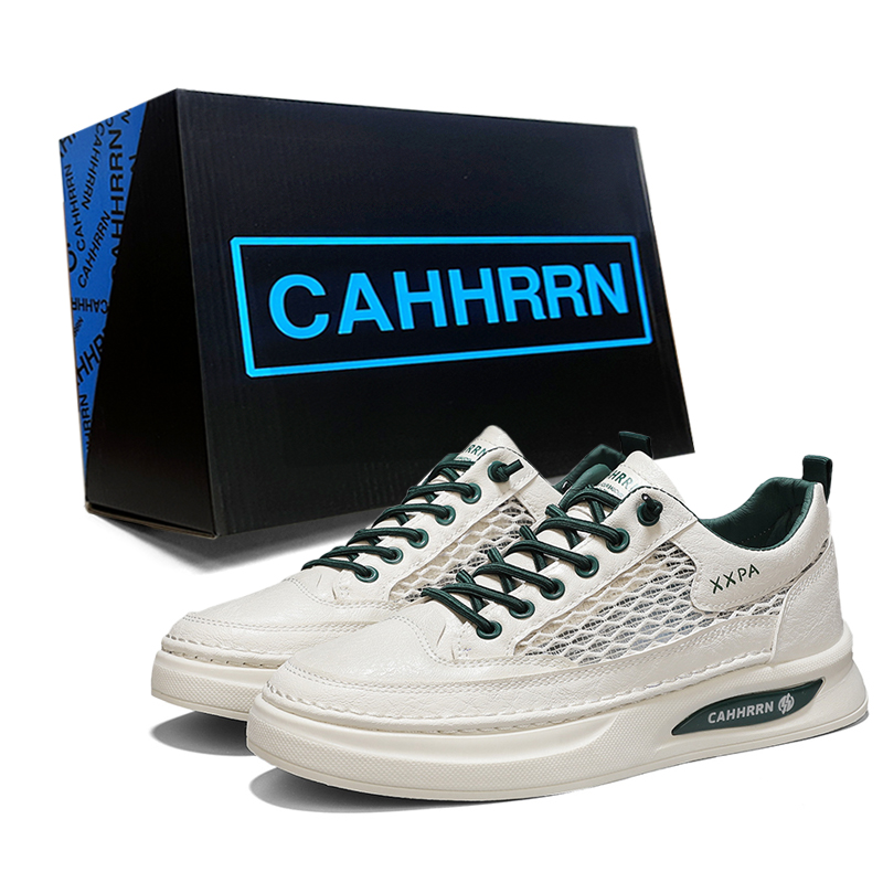 CAHHRRN Дышащие мужские скейтерские кеды низкие бежево-зеленые, цвет Beige Green 
CAHHRRN Дышащие мужские скейтерские кеды низкие бежево-зеленые, цвет Beige Green