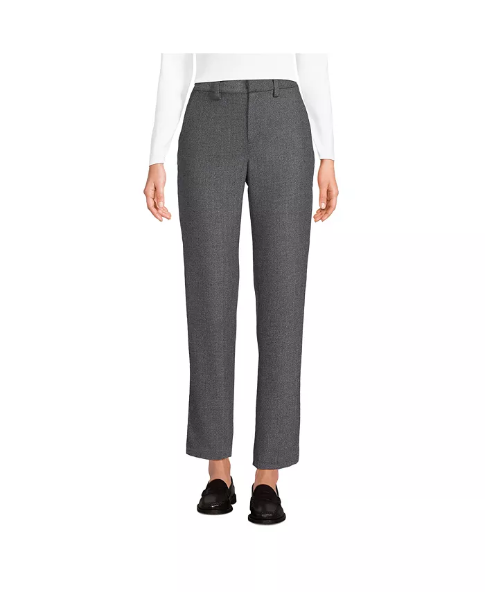 Женские зауженные брюки из матовой фланели с высокой талией Lands' End, серый
Женские зауженные брюки из матовой фланели с высокой талией Lands' End, серый