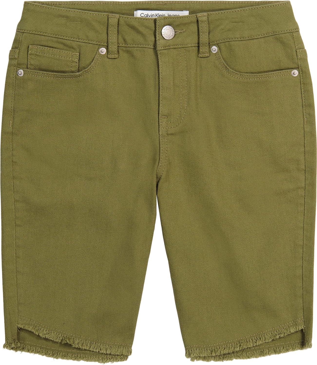 Джинсовые шорты-бермуды Calvin Klein для девочек, облегающие, эластичные, Olive/Slant Hem
Джинсовые шорты-бермуды Calvin Klein для девочек, облегающие, эластичные, Olive/Slant Hem