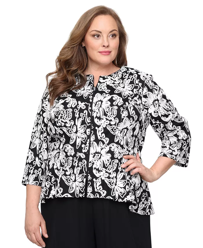 Топ размера плюс с рукавами 3/4 и застежкой-молнией спереди Alex Evenings
Топ размера плюс с рукавами 3/4 и застежкой-молнией спереди Alex Evenings