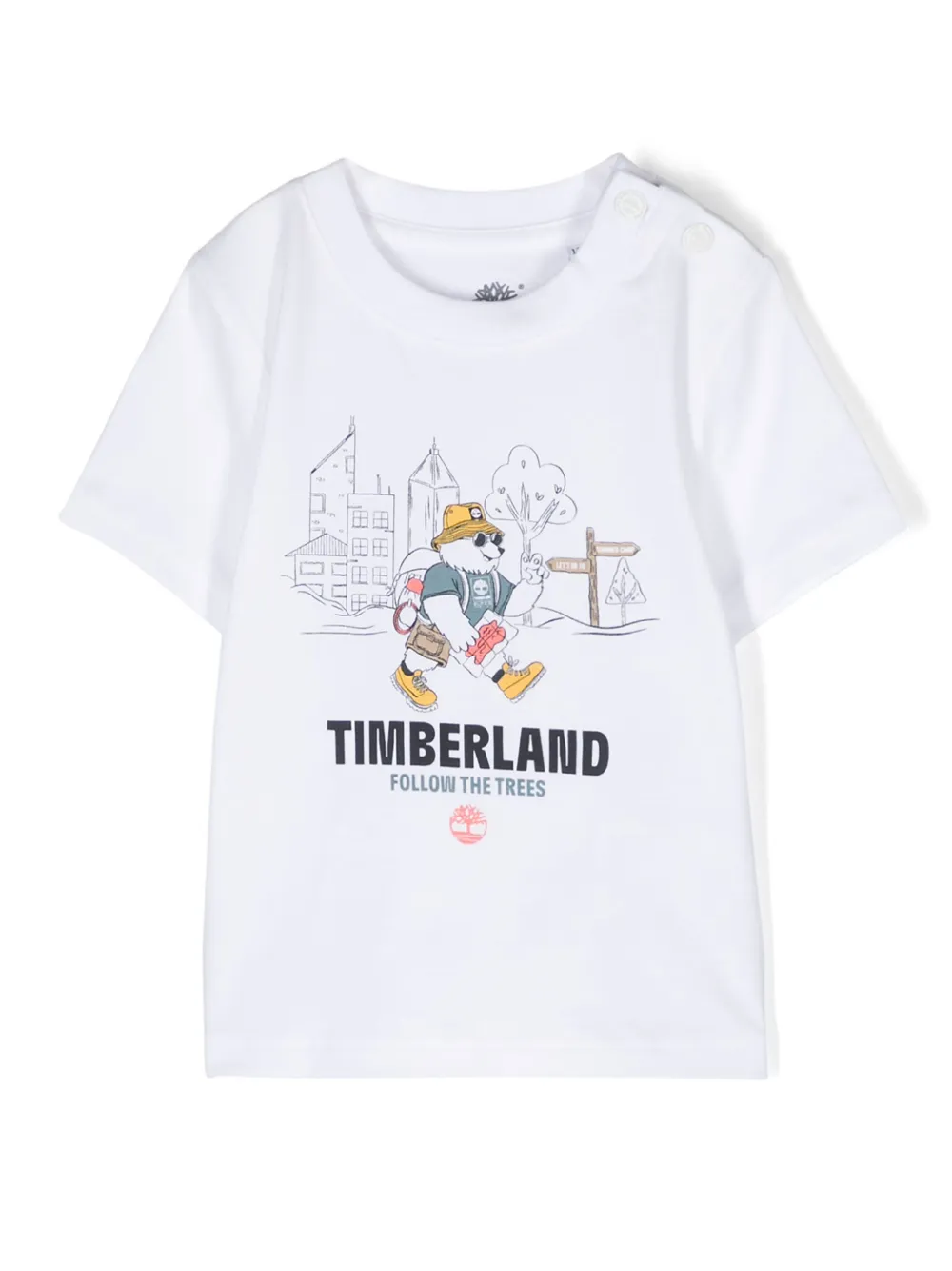Футболка с принтом Timberland Kids, белый 
Футболка с принтом Timberland Kids, белый
