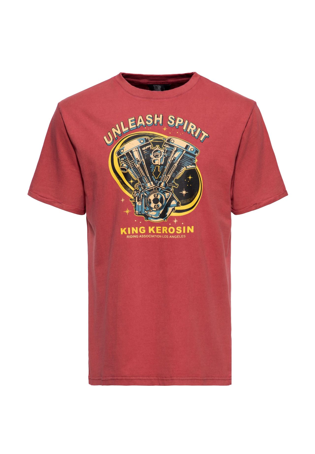 Футболка в стиле ретро Unleash Spirit KING KEROSIN, красный
Футболка в стиле ретро Unleash Spirit KING KEROSIN, красный