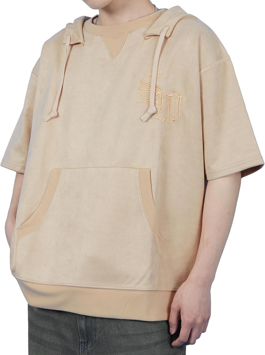 Мужская толстовка с коротким рукавом Improbes SIDEWAYSTANCE из замши и трикотажа Ponte Improves, бежевый
Мужская толстовка с коротким рукавом Improbes SIDEWAYSTANCE из замши и трикотажа Ponte Improves, бежевый