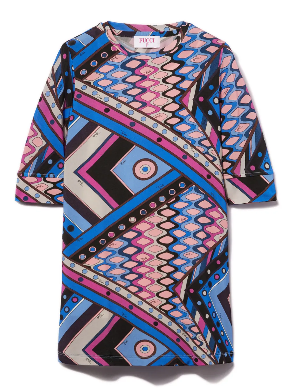 Платье с принтом Vivara PUCCI Junior, розовый 
Платье с принтом Vivara PUCCI Junior, розовый